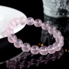 Jiuya Crystal Natural Starlight Mosan Pink Crystal Bracelet, Pink Crystal Round Bead bracelet Factory Direct Sales Application Scenario